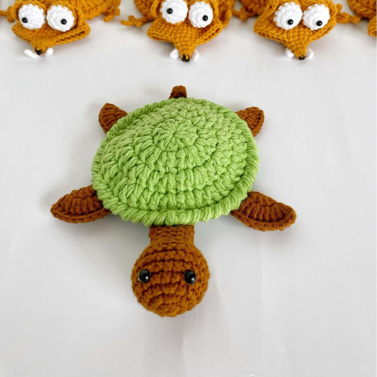 Handmade Crochet Animal Coasters Turtle Squirrel Heat Insulating Pad Creative Desk Coaster Home Decor