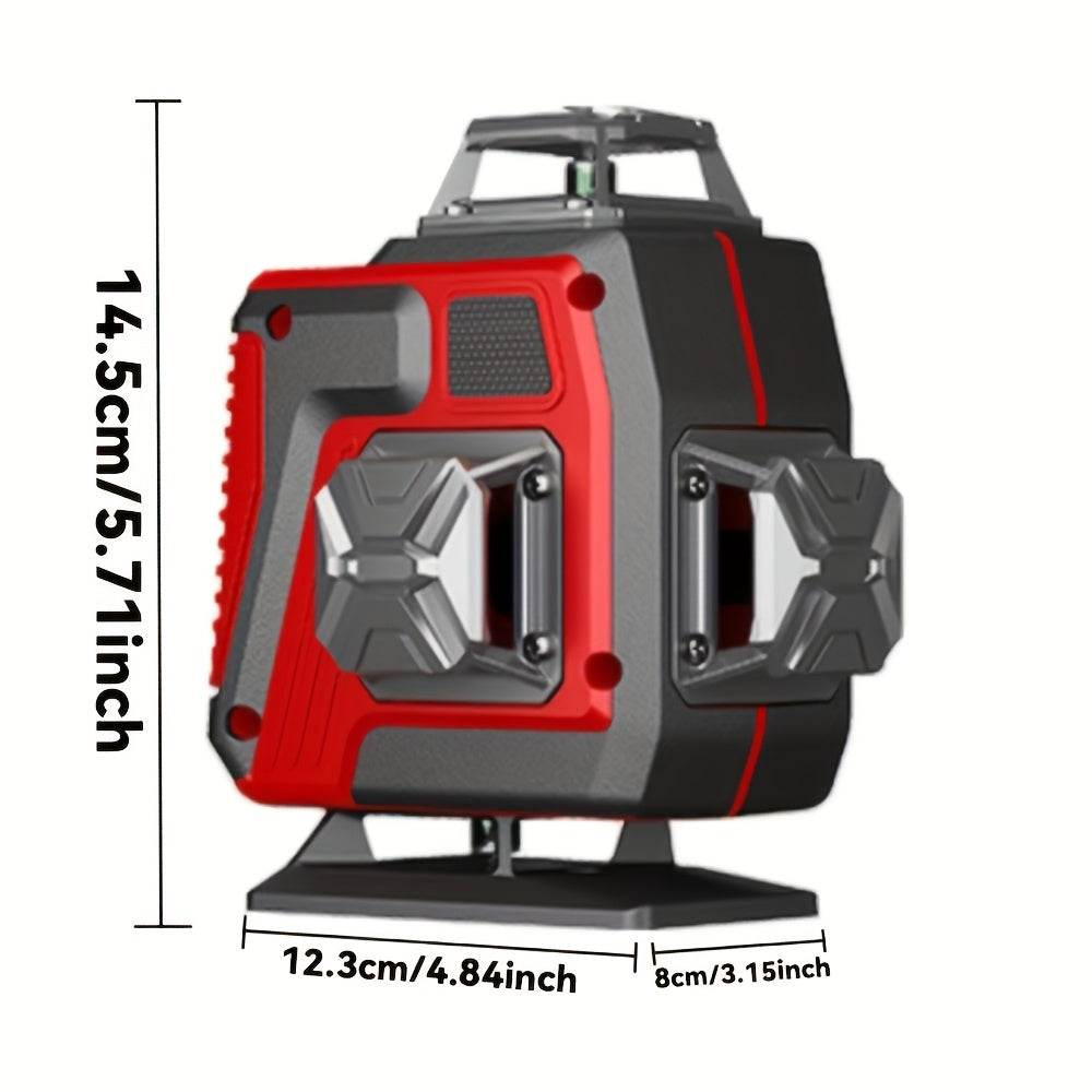 16 Lines 4D Laser Level Green Line SelfLeveling 360 Horizontal And Vertical Remote Control Green Beam Laser Levels 2pcs Battery - Quality Shopping Centre