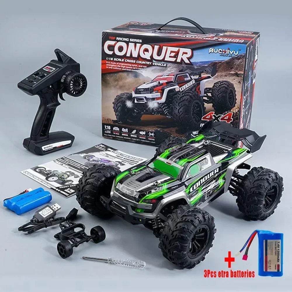 2024 New 1:16 Scale Large RC Cars 50km/h High Speed RC Cars Toys for Boys Remote Control Car 2.4G 4WD Off Road Monster Truck - Quality Shopping Centre