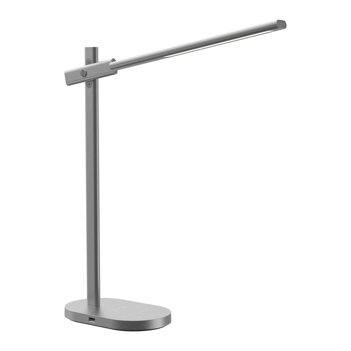 Oplaadbare leeslamp voor op het bureau met draadloze oplaadfunctie