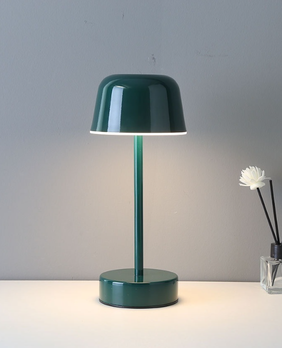 Metalen mini-nachtlampje, aanraakbaar I-balk paddenstoel-decoratie voor slaap- en woonkamer, kwal-sfeerlamp