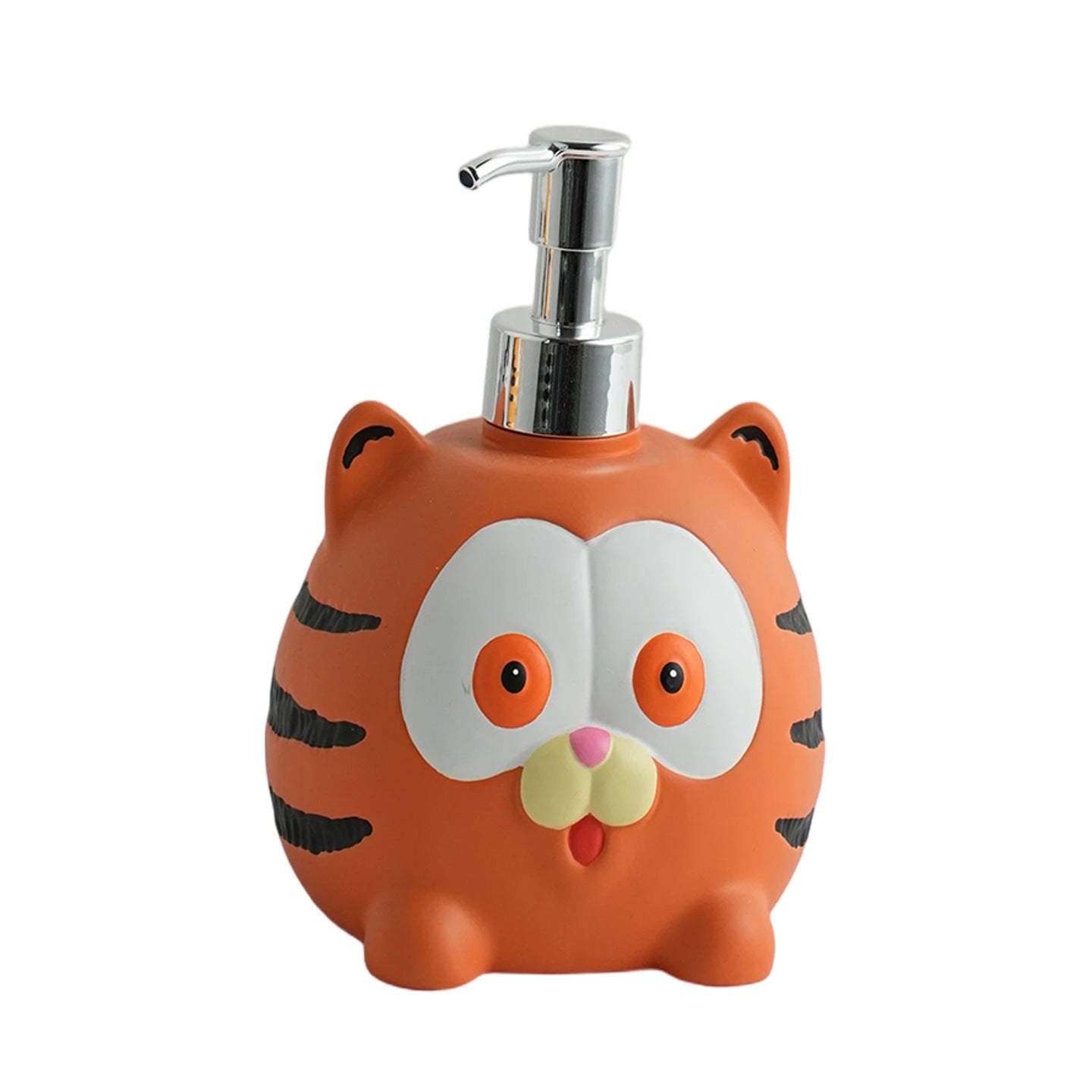 Cute Garfield Cat Pump Bottle for Liquid Soap, Hand Soap Dispenser, Bathroom & Kitchen Cleaner Refill Bottle