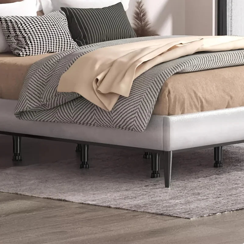Adjustable Bed Frame Support Legs,5.31"-8.66"Heavy Duty Plastic Furniture Feet-Ideal for Beds,Sofas,Tables, with Screws Included