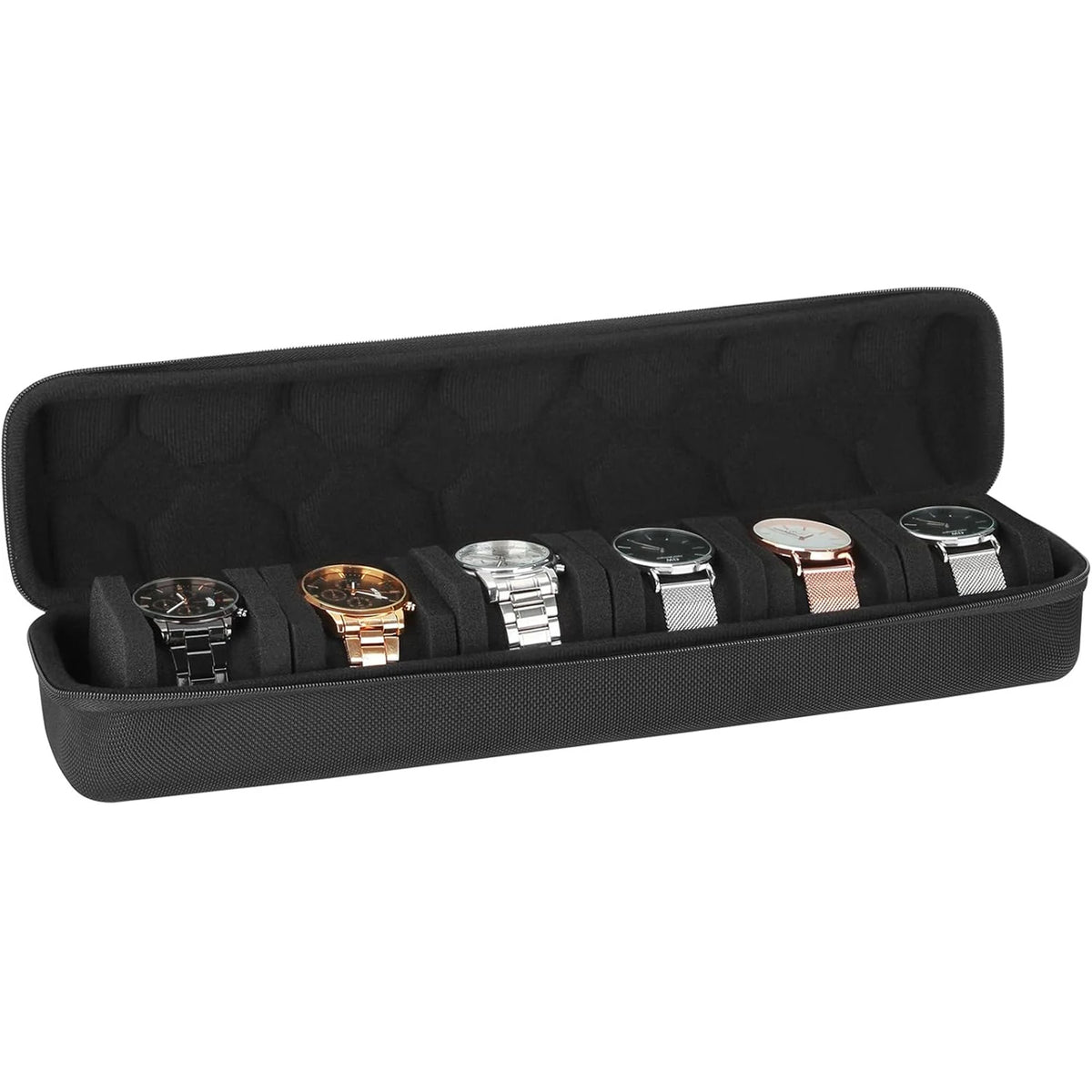 Watch Box Organizer For Men or Women,Watch Travel Case Portable Storage Watch Display Holder for Wristwatches and Smart Watches