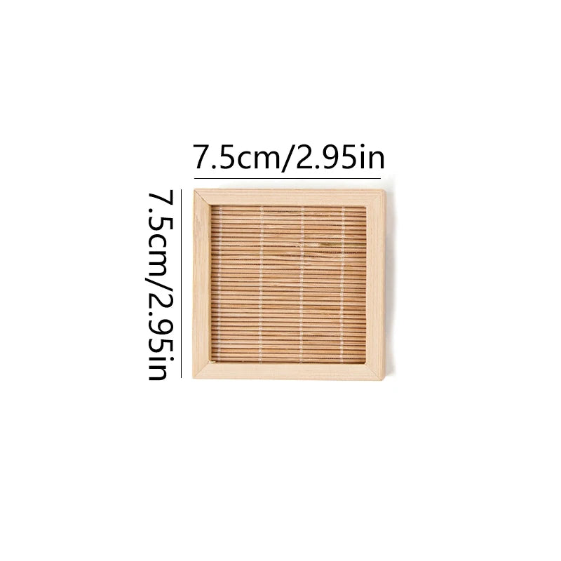 Wooden Hamster Cooling Pad Summer Breathable Guinea Pig Mat Square Small Animal Mat for Guinea Pig Chinchilla Hamster