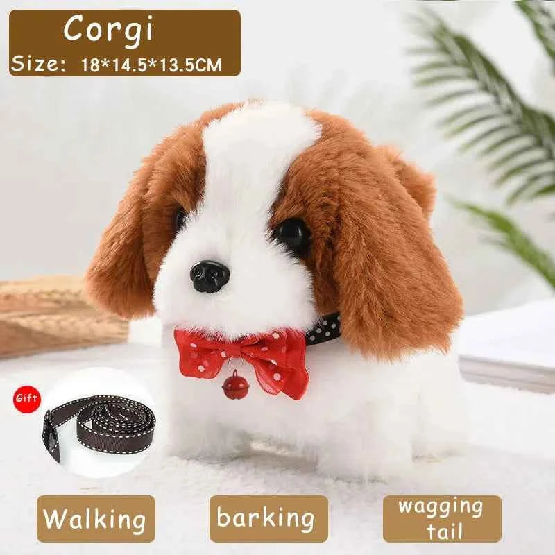 Electronic Puppy Plush Toy - Interactive Barking and Wagging Tail Plush Dog Toy for Kids, Perfect Gift for Boys and Girls