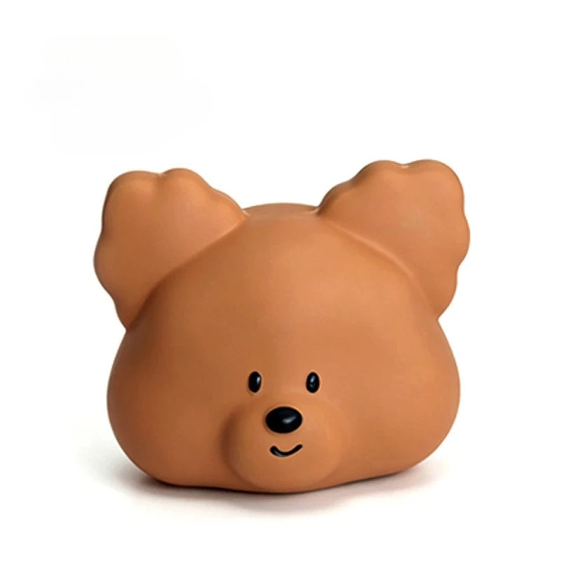 Jouet à mâcher pour chien, balle grinçante pour animal de compagnie, soin des dents, dessin animé en latex de caoutchouc, jouet interactif de dressage pour chiot, fournitures pour chien