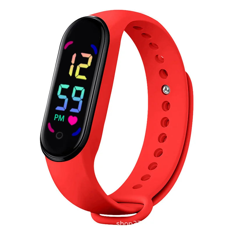 Montre connectée Lenovo avec bracelet anti-moustique à ultrasons, écran tactile LED et lumière dégradée colorée pour enfants en extérieur