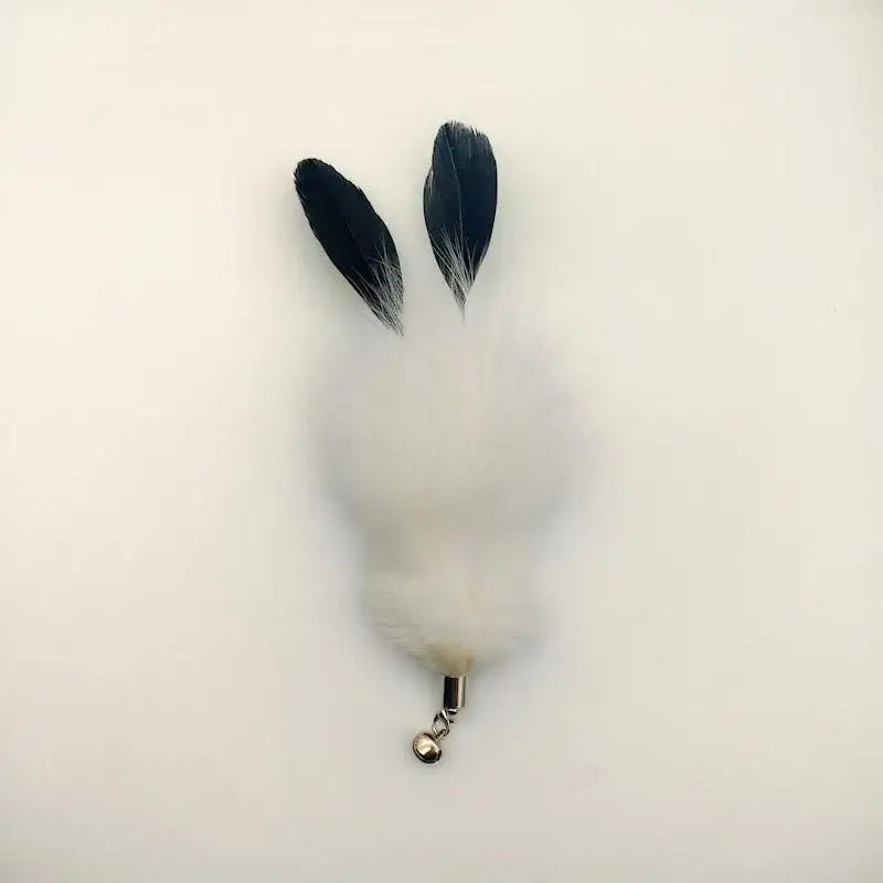 2 têtes de rechange en plumes pour jouet interactif pour chat et chaton