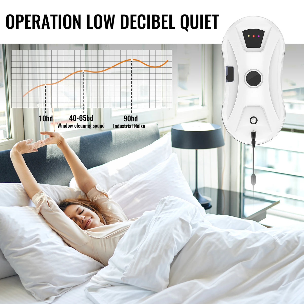 5600PA Window Cleaner Robot Automatic Water Spray Fall Prevention Remote Cleaner Intelligent Control Paths Glass Mirror Wall - Quality Shopping Centre
