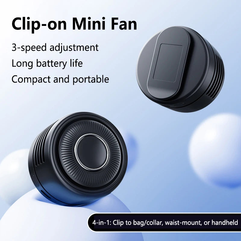 Leaveless 360° Adjustable Neck Fan – Portable, USB Charging, Silent for Students & Lazy Days