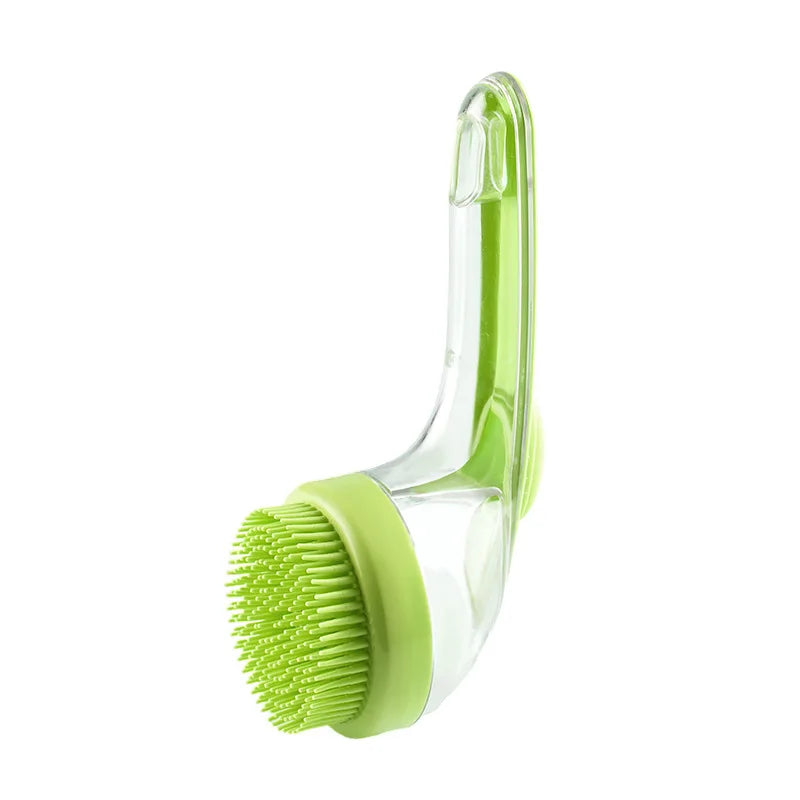 Long Handle Dog Cleaning Brush Soft Silicone Pet Bathing Brush Pet Grooming Comb for Cats Dogs Cat Massage Brush Pet Supplies