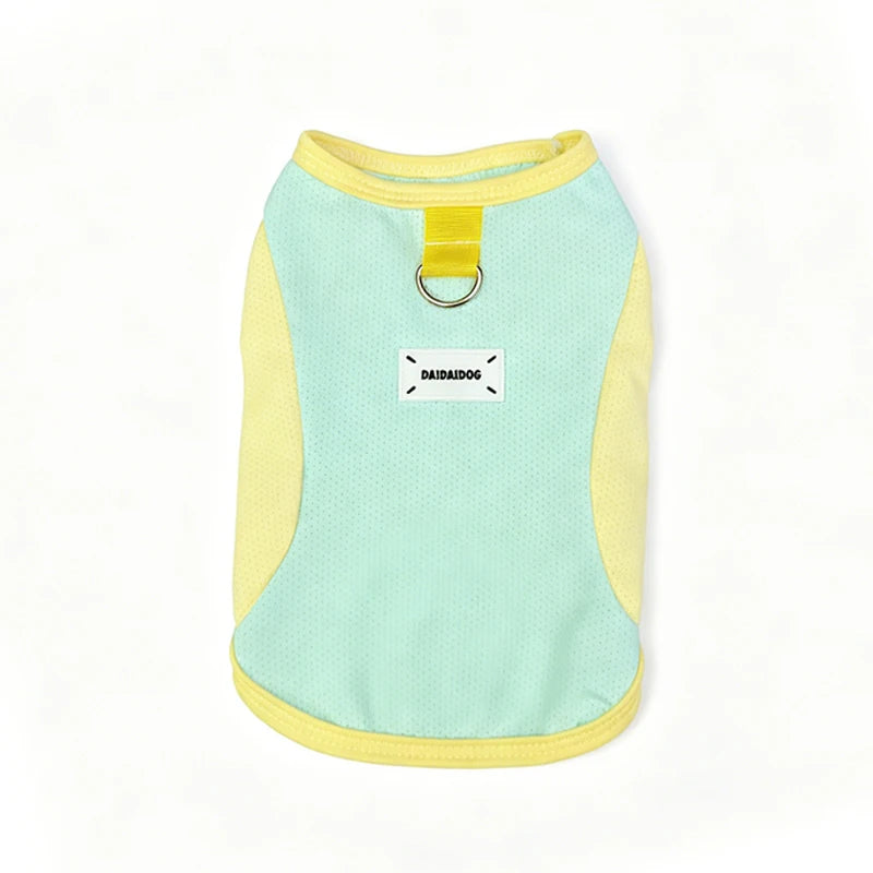 Summer Breathable Pet Dog Vest Thin Dog Clothes with D-ring Puppy T-Shirt Chihuahua Yorkie Clothing Dog Accessories