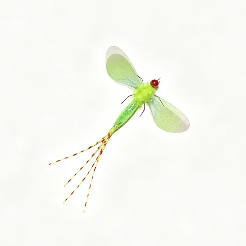 2pcs Colored Dragonfly Artificial Insect Cat Toys Cat Teaser Replacement Head Pet Toys Accessories