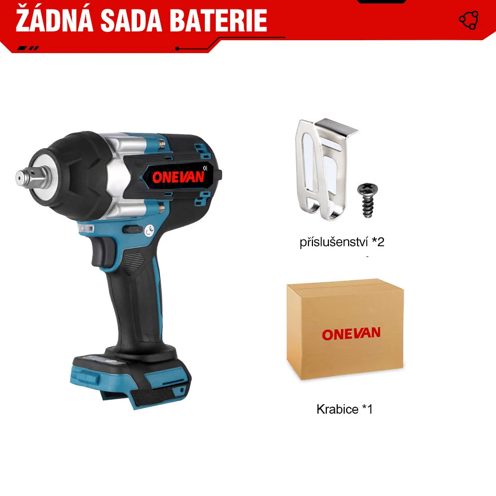 Tronçonneuse électrique sans balais ONEVAN 8 pouces 3000 W, tronçonneuse rechargeable, outil électrique pour le travail du bois pour batterie Makita 18 V