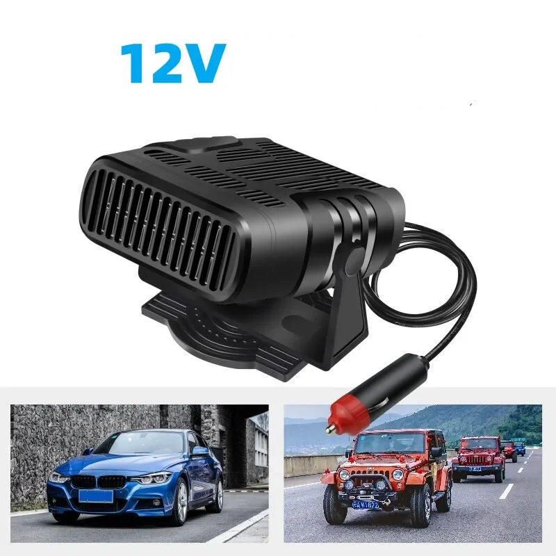 200W Dryer Windshield Defogging Car Heater 12V/24V Heater Portable Defogger Defroster Heating Fan Household Heater 2026 New