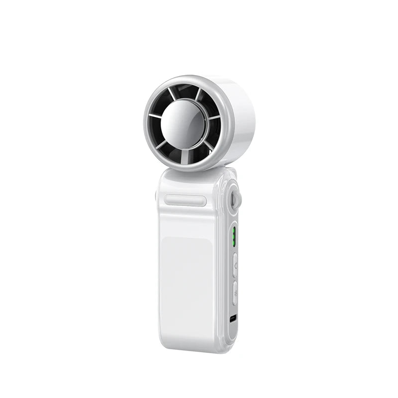 Portable Handheld Turbo Fan 5-speed USB Rechargeable Mini Fan With Adjustable Lanyard For Outdoor Travel Gifts For Women Men