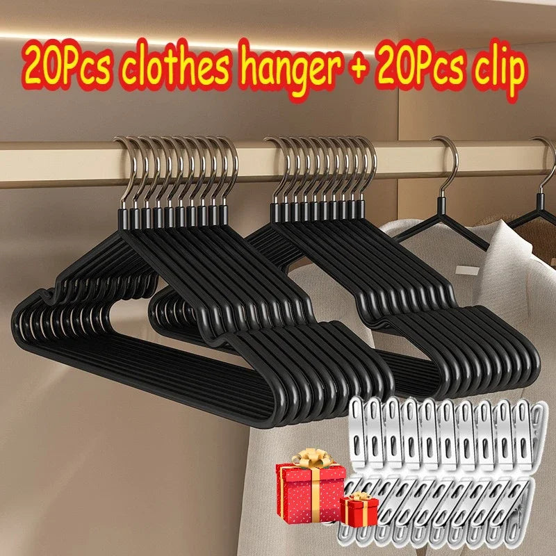 Stainless Steel Non-Slip Hangers Durable Heavy-Duty Wardrobe Organizers Suitable for Home Bathrooms Bedrooms Closets Wardrobes