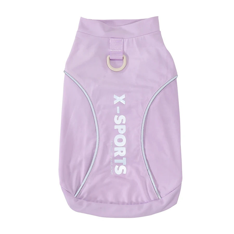 Breathable Pet Dog Vest Reflective Dog Clothes with D-ring Summer Thin Puppy T-Shirt Chihuahua Yorkie Clothing Pet Supplies