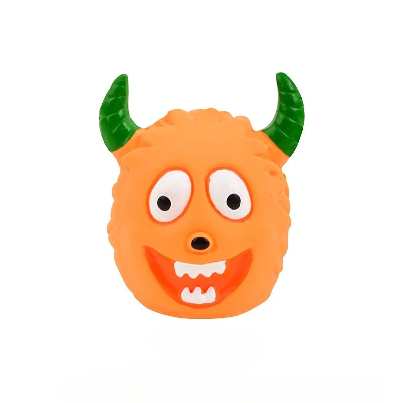 Huisdier Latex Speelgoed Cartoon Alien Monster - Hondenkauwspeeltje, Bijtbestendig, Piepend, voor Puppy's Kleine Honden, Tandjes Reiniging