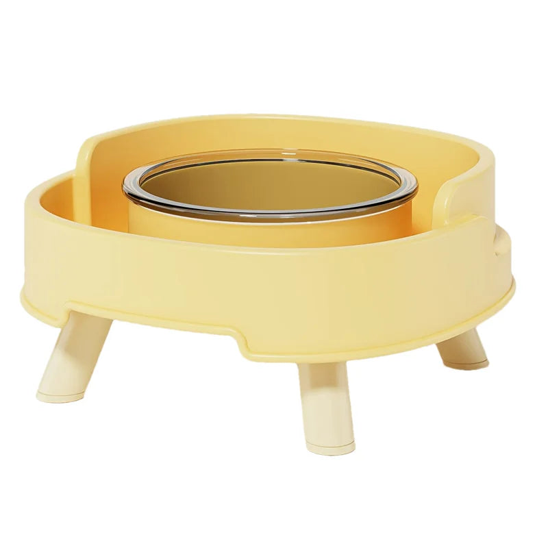 Raised Cat Food Bowl Non-Slip Pet Neck Protection Bowl for Cats Small Dogs Spill-proof Kitten Feeder Bowl Cat Accessories