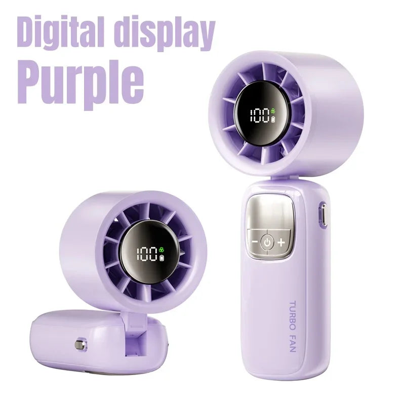 Lenovo 30.000 RPM Handheld Elektrische Turbo Ventilator Draagbare USB Opvouwbare Nekventilator Snelle Koeling Halfgeleidertechnologie Outdoor Camping Kantoor