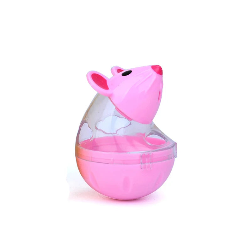 Interactive Cat Leak Food Toy Transparent Cat Mouse Feeder Toy Puzzle Relief Boredom Dispenser Toys for Cats Pet Supplies