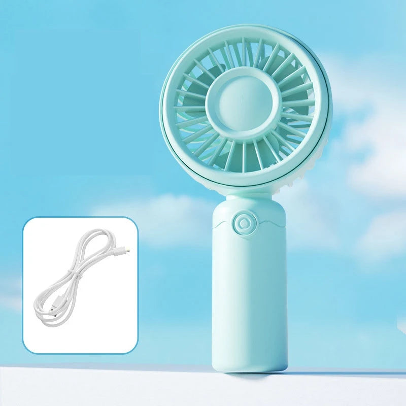 Lenovo Mini Fan Portable USB Rechargeable Quiet Fans Table Makeup Eyelash Cooler Kids Outdoor Office Travel Air cooler Fan
