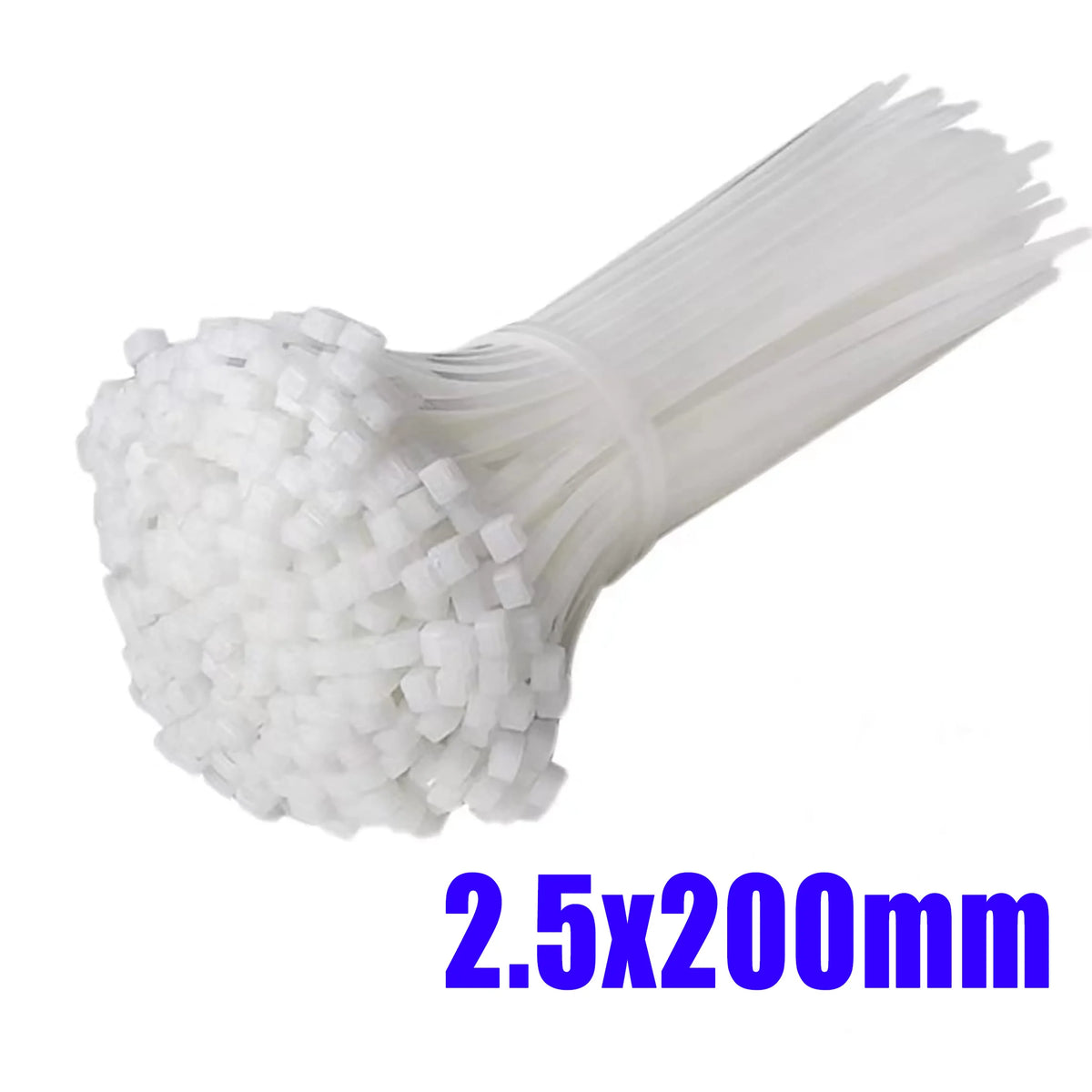 500/100Pcs Plastic Nylon Cable Ties Self-locking Cord Ties Straps Adjustable Cables Fastening Loop Home Office Wire Zip Ties