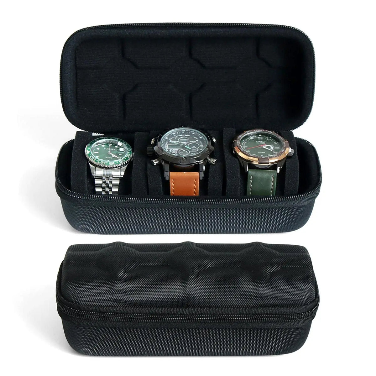Watch Box Organizer For Men or Women,Watch Travel Case Portable Storage Watch Display Holder for Wristwatches and Smart Watches