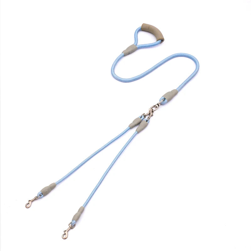 Laisse pour chien robuste 150 cm / 59,06 po, double laisse pour animaux de compagnie, poignée souple, laisse pour chiots, chiens de petite, moyenne et grande taille, accessoires pour chiens
