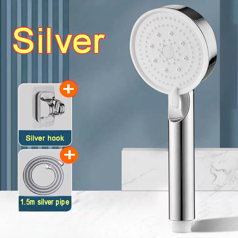 5 Modes Shower Head High Pressure Shower Head Water Saving Adjustable High Pressure Shower Head Bathroom Accessories