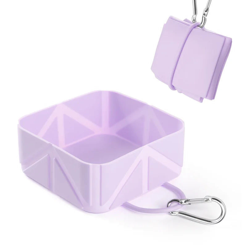 Portable Silicone Pet Dog Bowl Travel Pet Drinking Bowl for Dog Cats Folding Bowl Puppy Food Container
