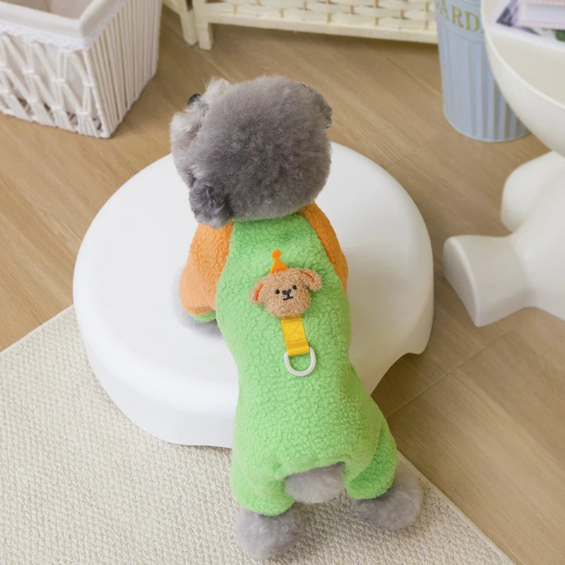 Pet Dog Jumpsuit Warm Fleece Pet Dog Clothes for Small Dogs Puppy Clothes Chihuahua Clothing Dog Accessories
