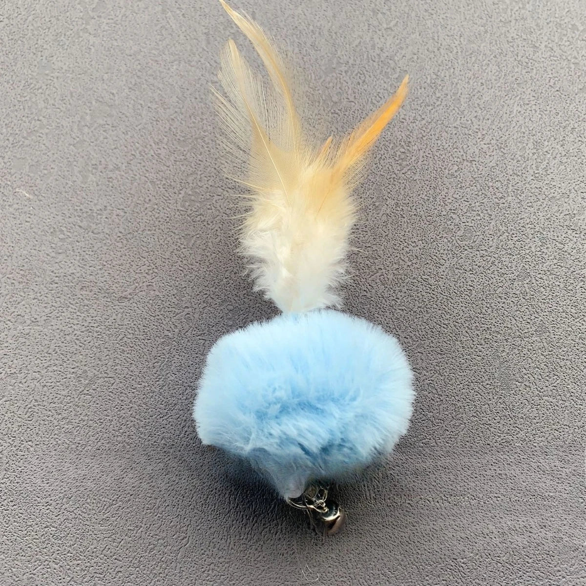 2 jouets pour chat en forme de bâton plume et balle en peluche, couleurs aléatoires, têtes interchangeables, jouet interactif pour chaton