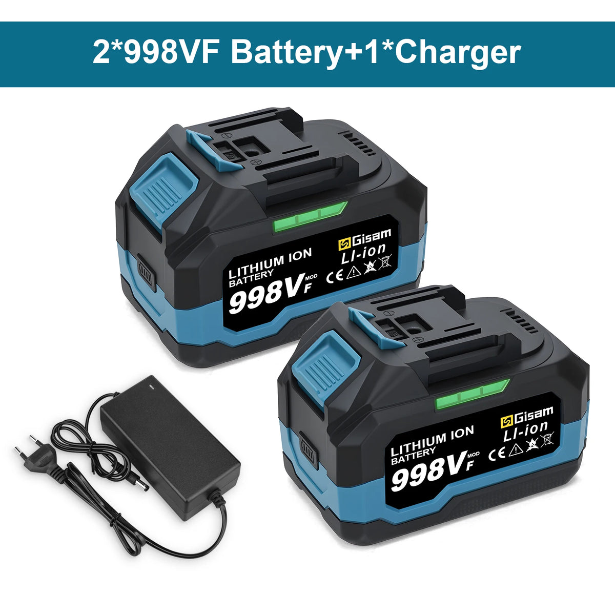 Gisam 4.0Ah 4.5Ah oplaadbare lithium-ionaccu voor accuboormachine/borstelloze moersleutel/schroevendraaier voor Makita 18V-accupinnen