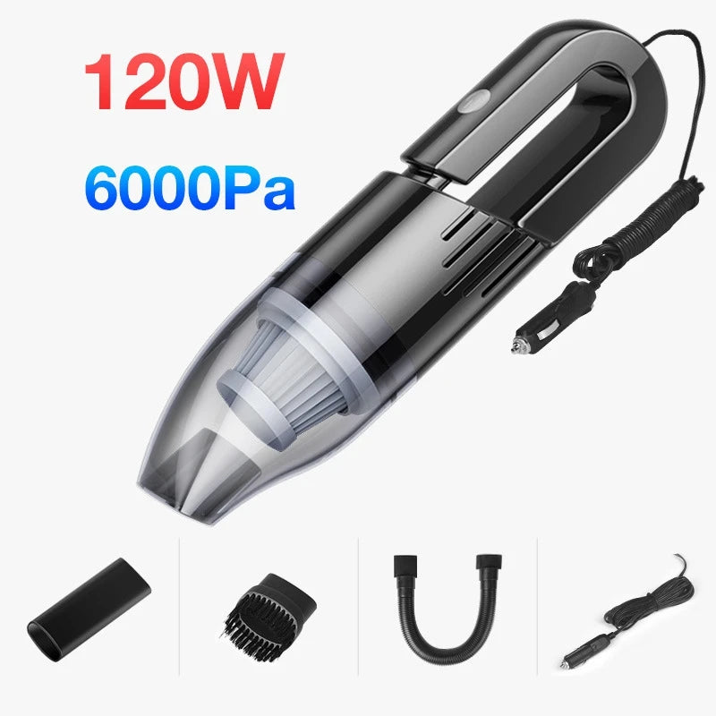 Aspirateur de voiture sans fil rechargeable à forte aspiration, mini aspirateur portable pour voiture et maison, outil de nettoyage puissant à double usage