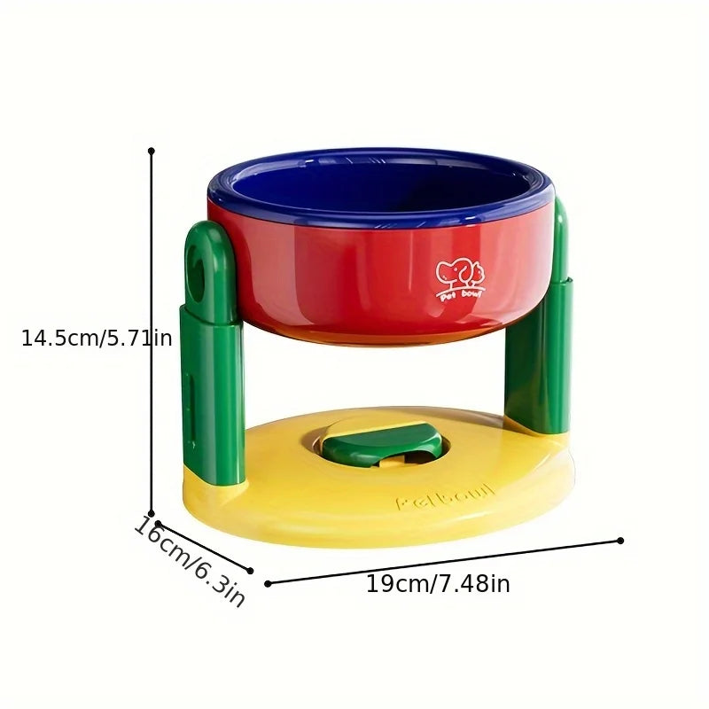 Elevated Dog Bowl Adjustable Dog Feeder Anti-Slip Large Capacity Puppy Bowl Neck Protector Cat Bowl Dog Accessories