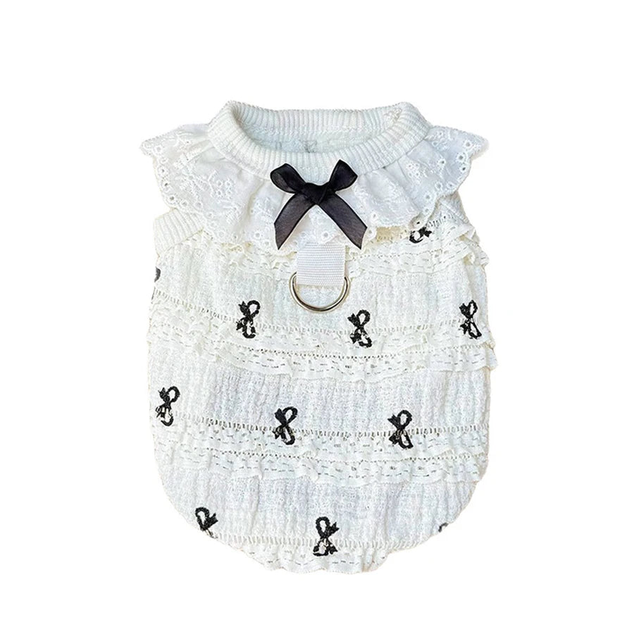 Cute Print Pet Dog Vest Spring Summer Pet Clothes with D-ring Breathable Yorkie Chihuahua Clothing Puppy Vest Dog Accessories