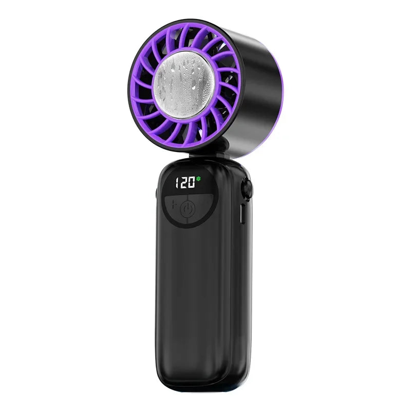 Lenovo Draagbare Handventilator Turbo Koelventilator USB Oplaadbare Miniventilator met IJskoude Lucht voor Buiten, Reizen en Kantoor
