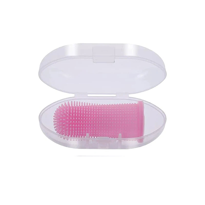 Soft Silicone Pet Dog Finger Toothbrush Pet Teeth Oral Cleaning Brush Pet Bad Breath Tartar Teeth Care Tool Dog Accessories