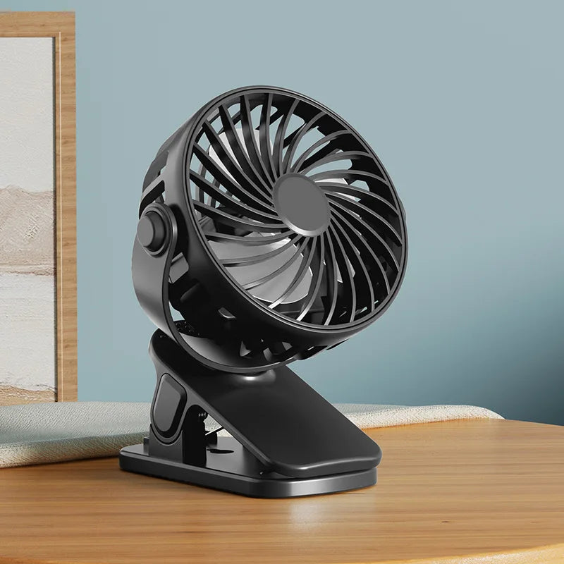 Lenovo Nieuwe draagbare oplaadbare clip-ventilator 720° draaibare hangende ventilator met nachtlampje luchtkoeler voor buiten kamperen