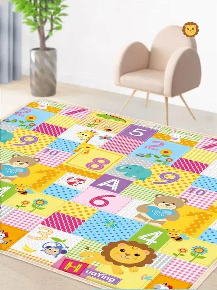 Activities Mat for Baby Non-toxic Outdoor Camping Foldable Play Mat Double-Sided Cartoon Pattern Waterproof Carpet Easy To Carry - Quality Shopping Centre