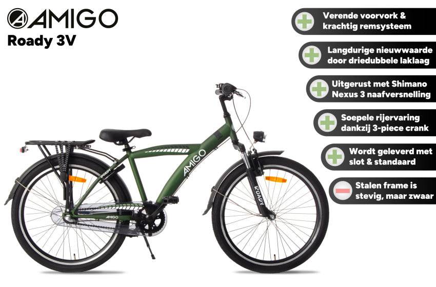Amigo Roady Jongens 3V Terugtraprem - Quality Shopping Centre