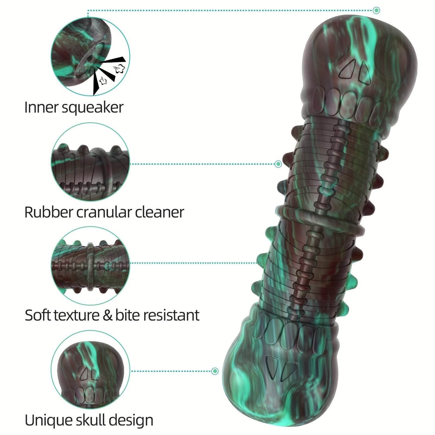 Dog Toys, Indestructible Tough Squeaky Dog Chew Toy Toothbrush Dental Care Supply - Quality Shopping Centre