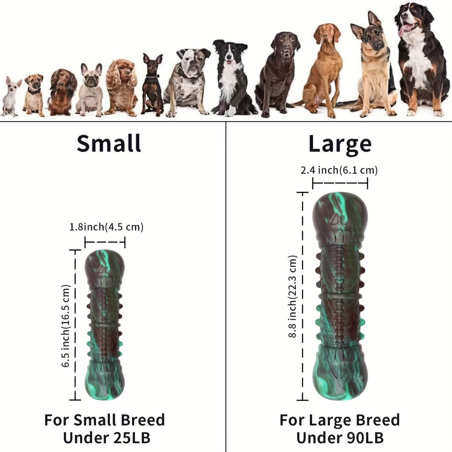 Dog Toys, Indestructible Tough Squeaky Dog Chew Toy Toothbrush Dental Care Supply - Quality Shopping Centre