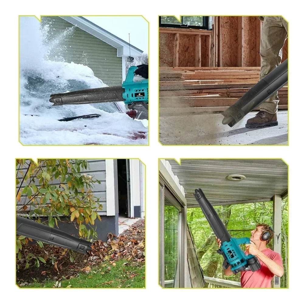 High Powerful Cordless Electric Air Blower Speed Adjustable Efficient Leaf Snow Dust Cleaning Blower Tool For Makita 18V Battery - Quality Shopping Centre