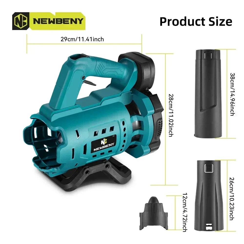 High Powerful Cordless Electric Air Blower Speed Adjustable Efficient Leaf Snow Dust Cleaning Blower Tool For Makita 18V Battery - Quality Shopping Centre