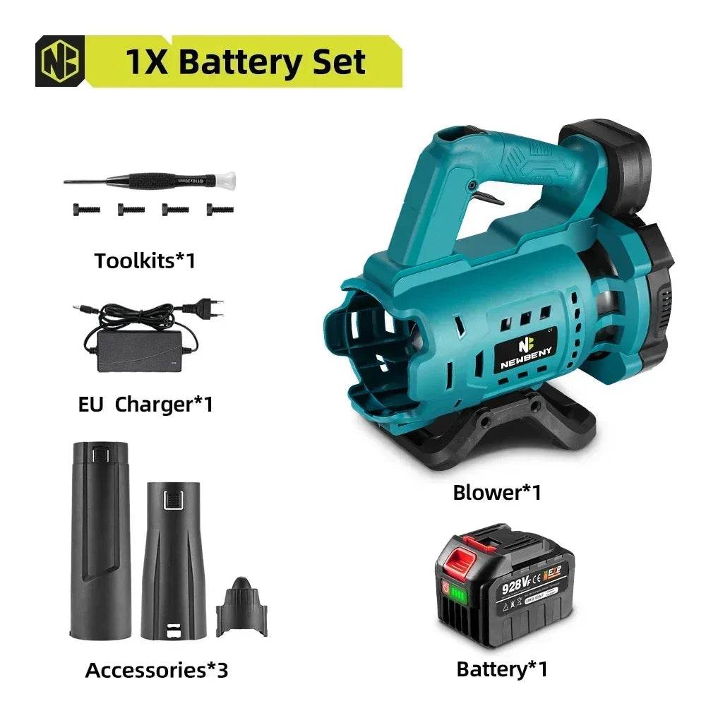 High Powerful Cordless Electric Air Blower Speed Adjustable Efficient Leaf Snow Dust Cleaning Blower Tool For Makita 18V Battery - Quality Shopping Centre