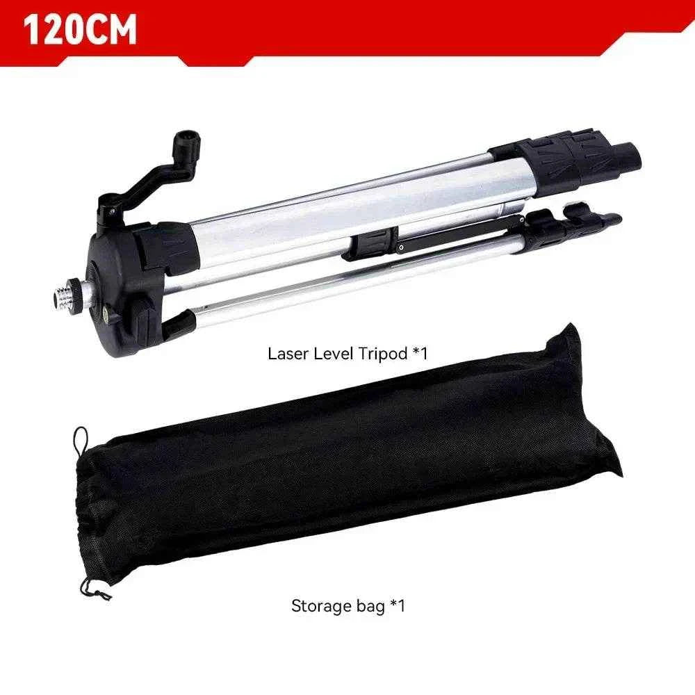 ONEVAN 1.2M/1.5M Laser Level Tripod Adjustable Height Bracket Thicken Aluminum Extension Bar Tripod Stand Tool For Laser Level